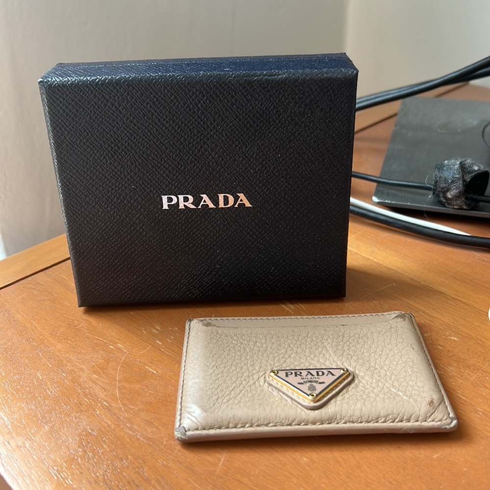 Prada Saffiano Wallet Tan